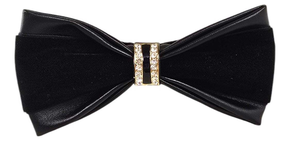 Viola Milano - Papillon Artigianale In Velluto - Nero - Handmade In Italy Luxury Exclusive Collection