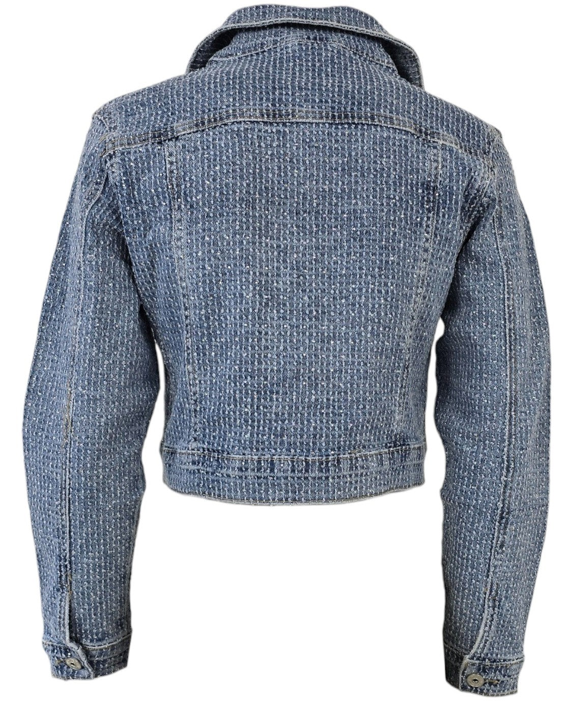 Giacca in jeans con strass