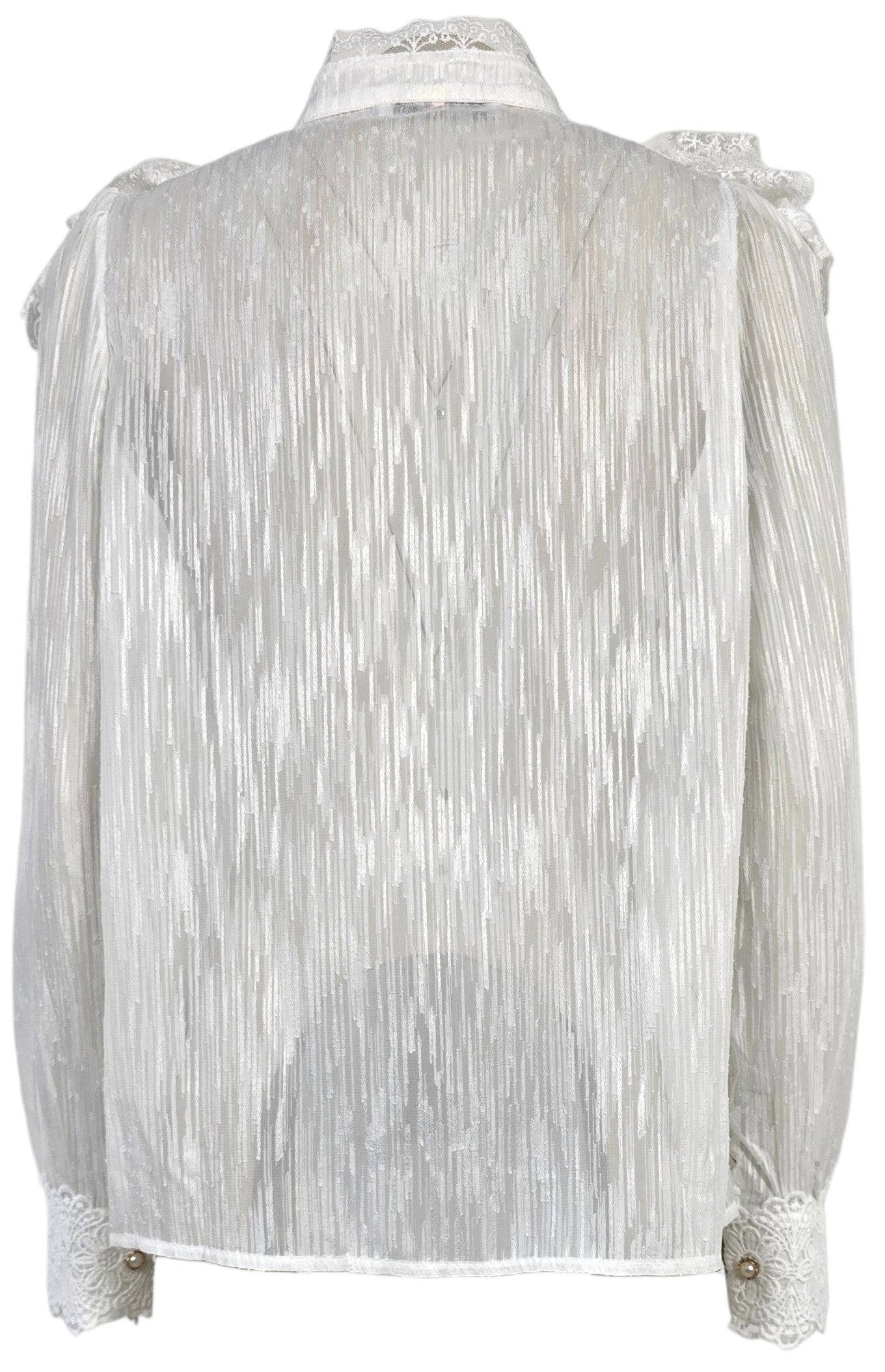 Camicia bianca con pizzo