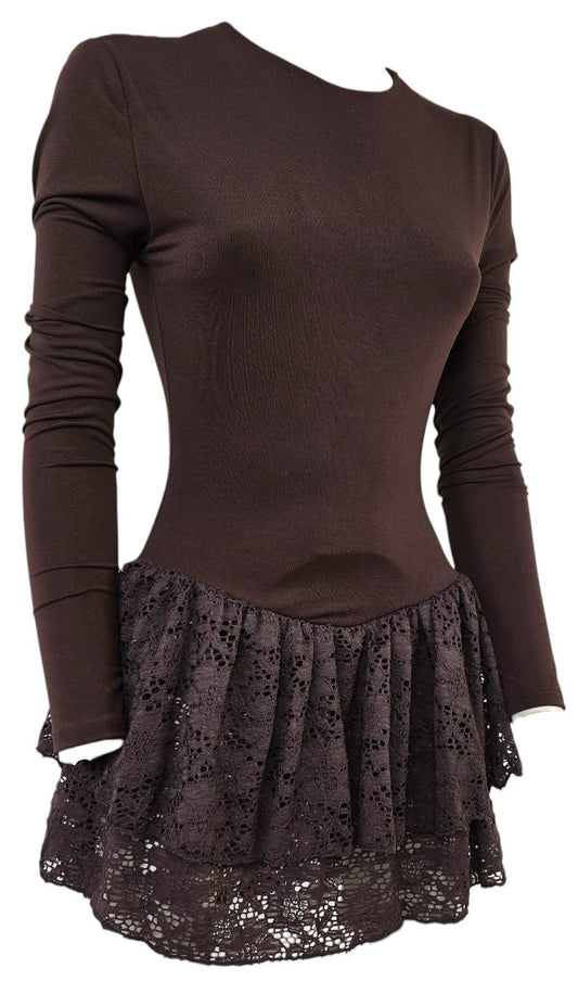 Abito con pizzo "Elsy"