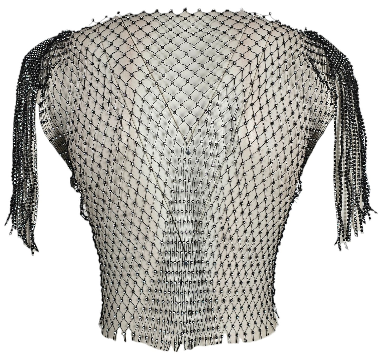 Maglia a rete con spalline