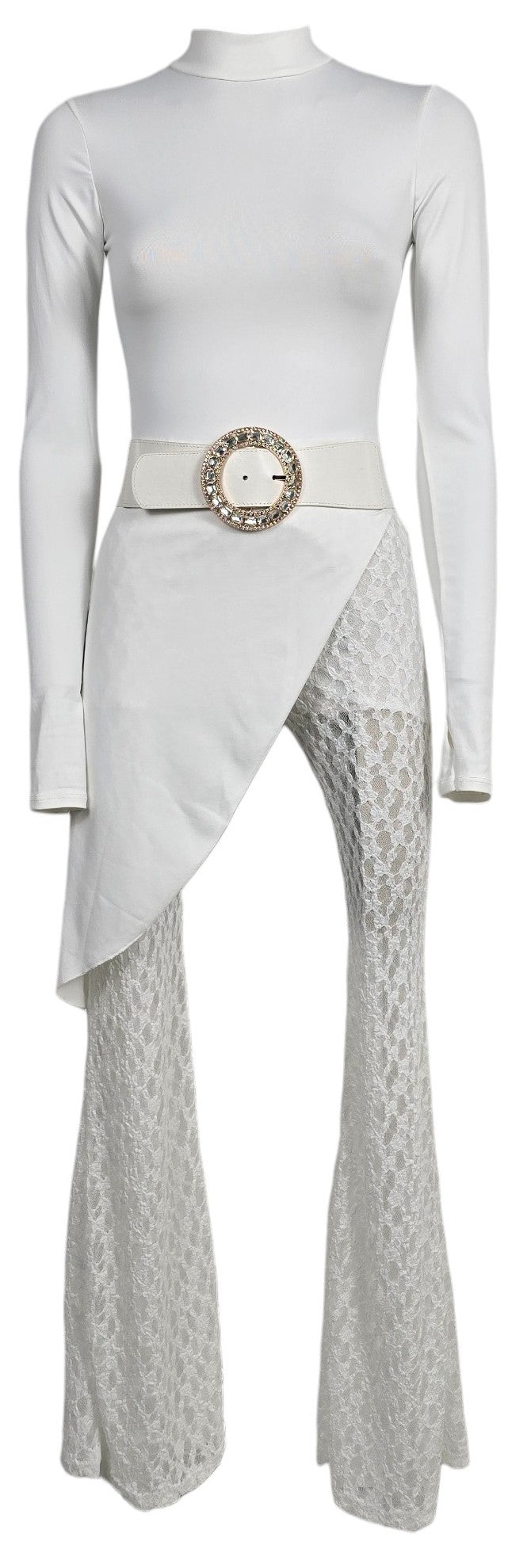 Completo pizzo bianco