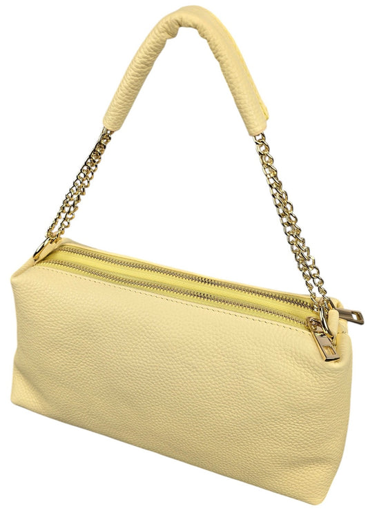 Borsa in vera pelle "Yellow"