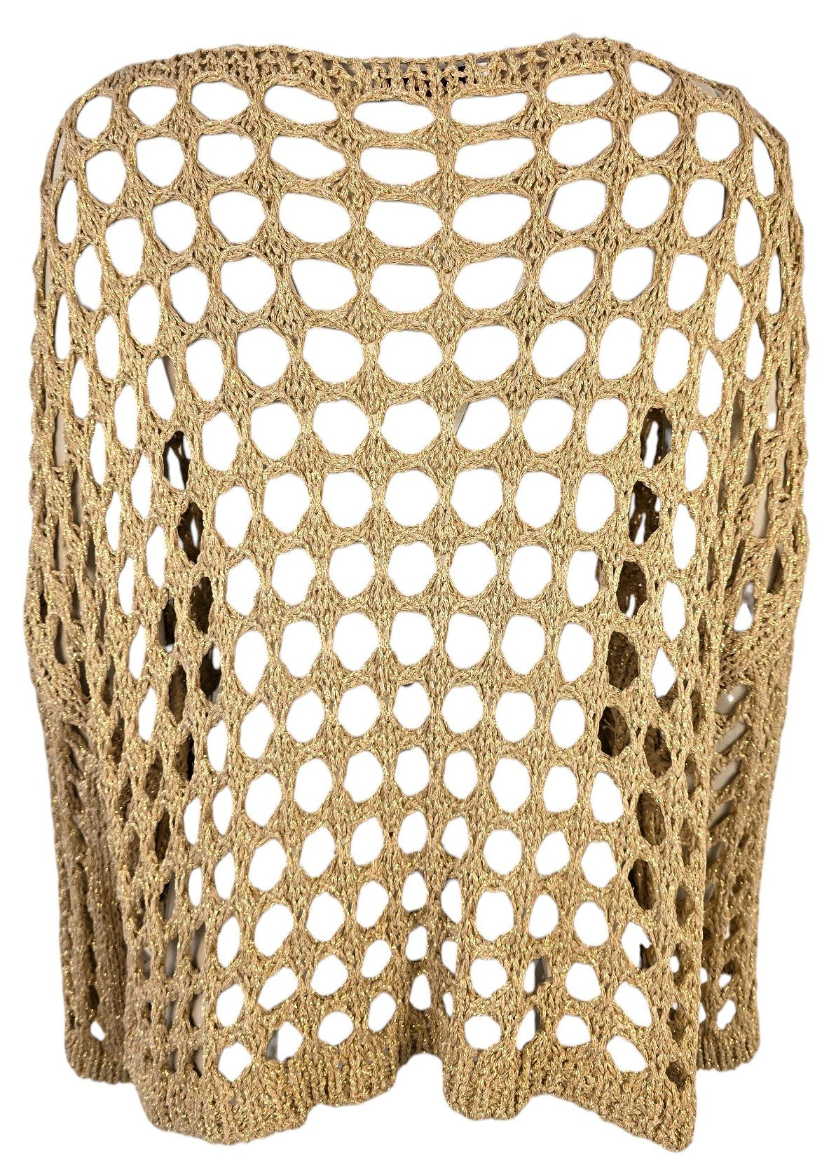 Maglia traforata oro