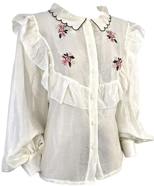 Camicia bianca in lino