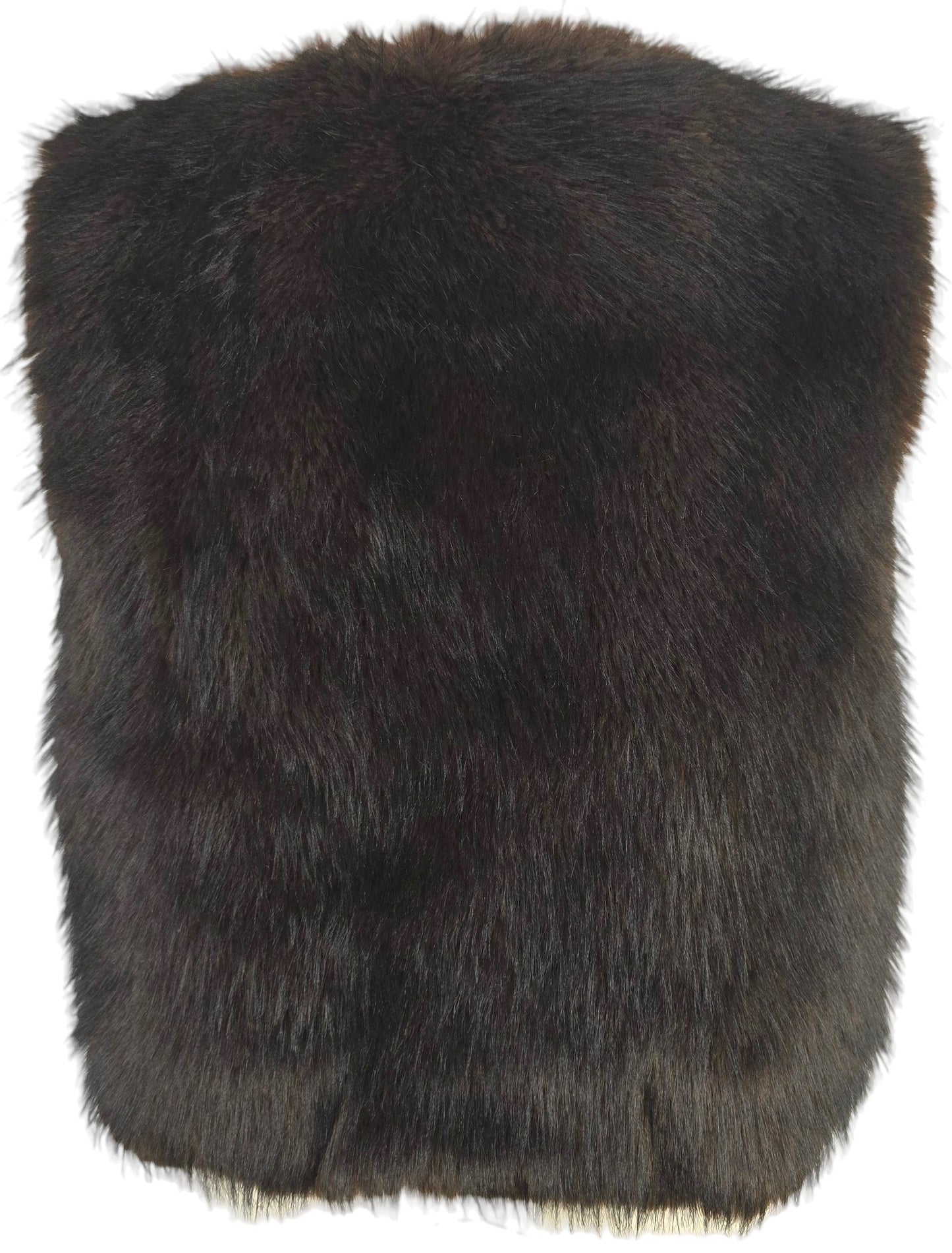 Gilet Elegante in Eco-Pelliccia a Pelo Lungo