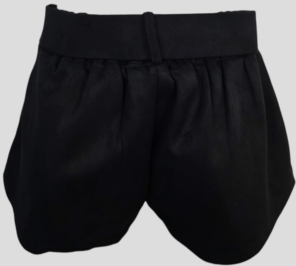 Pantaloncino in velluto con cintura