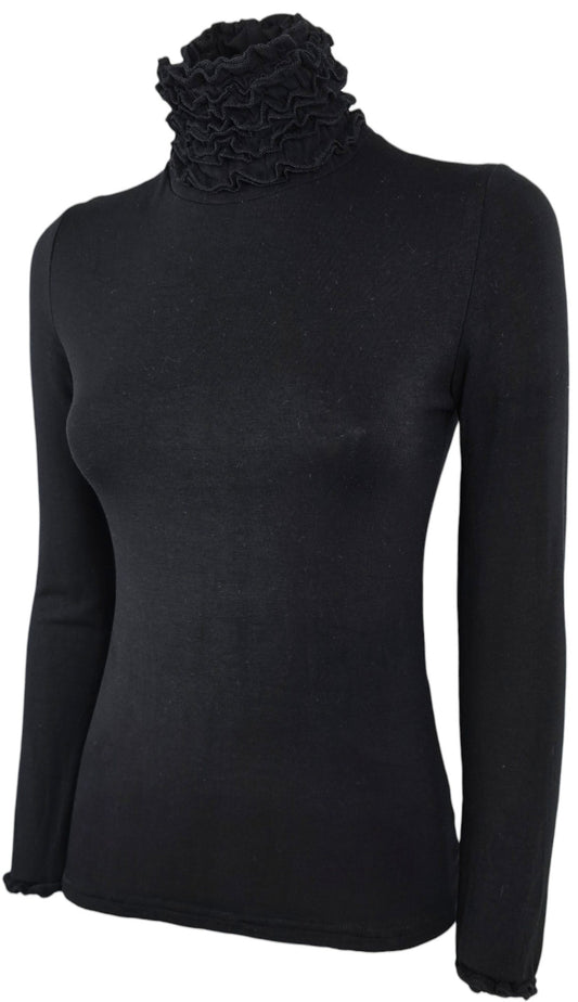 Maglia a collo alto felpata