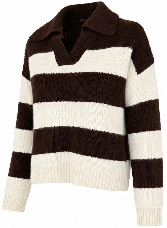 Maglione a righe