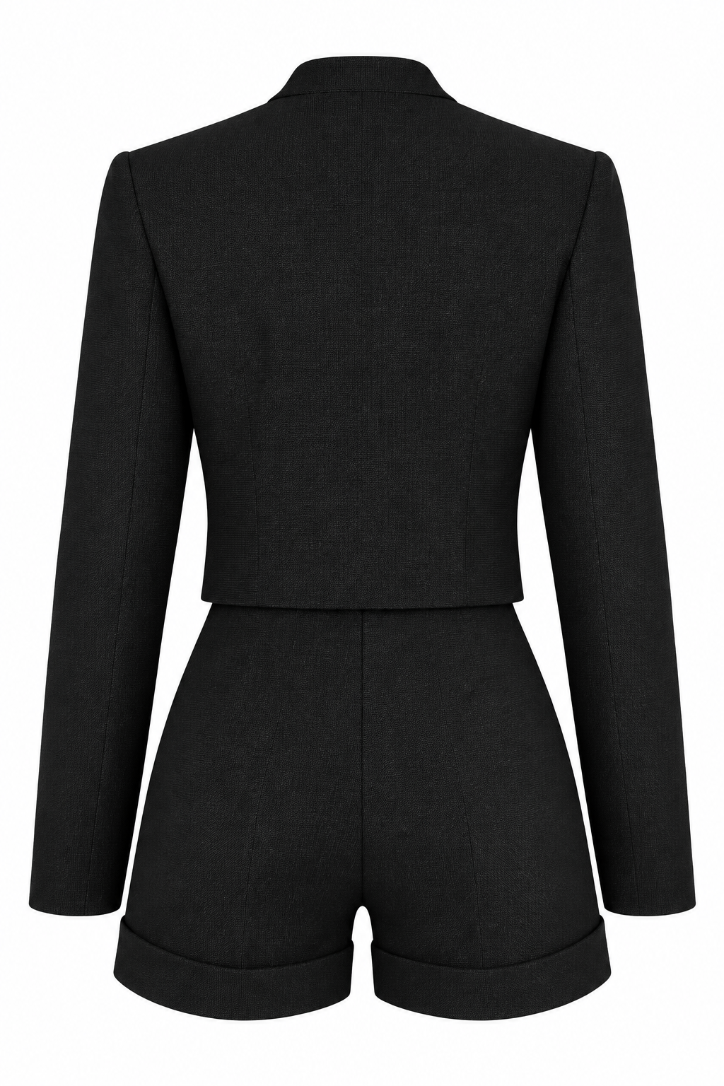 Completo nero in stile militare