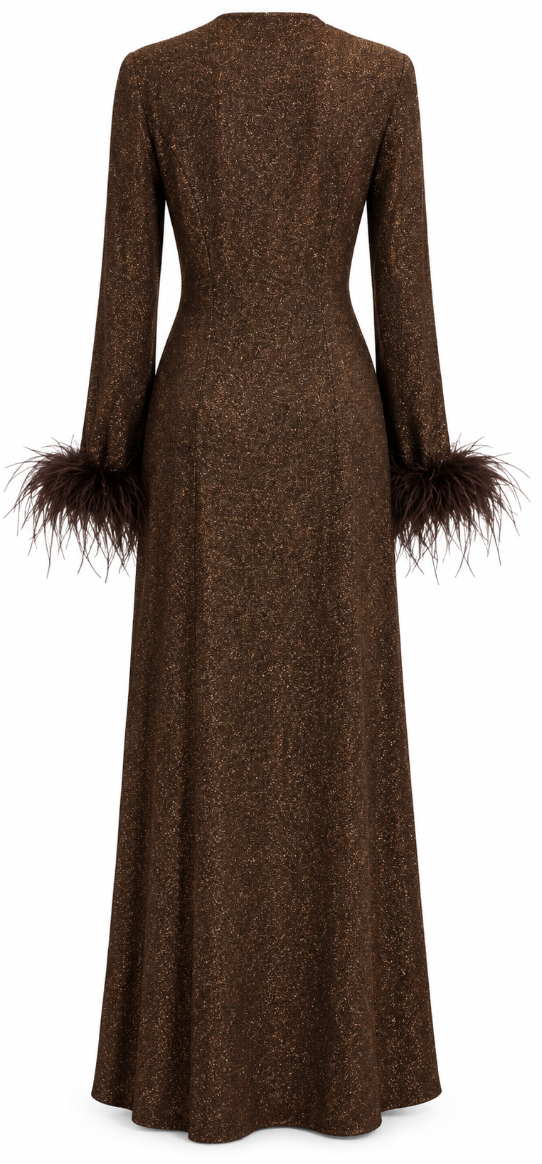 Completo marrone glitterato
