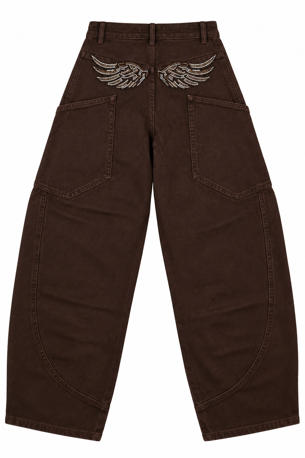 Jeans baloon marroni