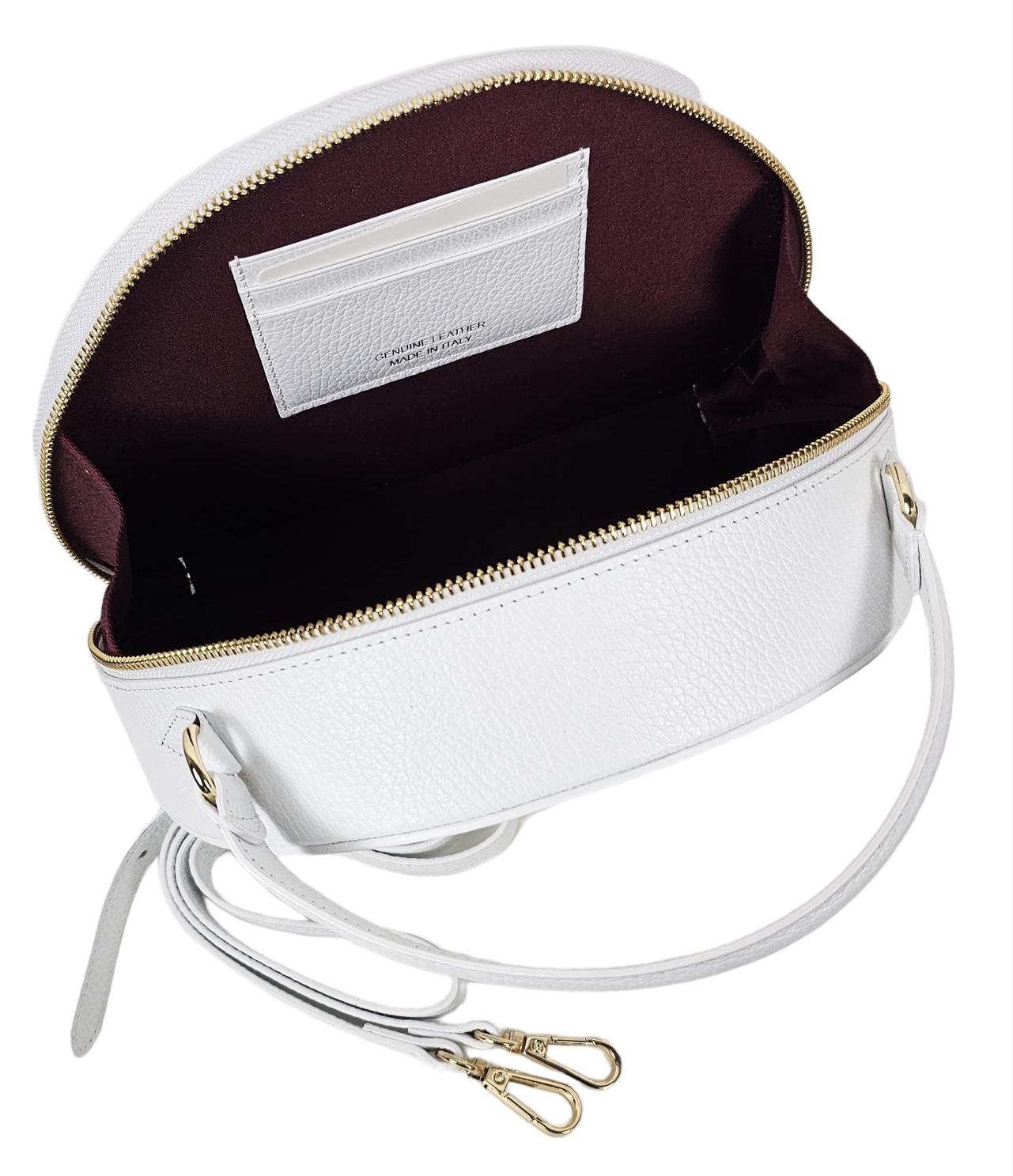 Borsa a mano rigida in pelle