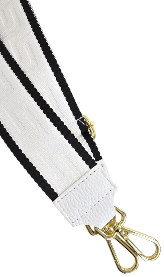 Tracolla bianca e nera (oro)
