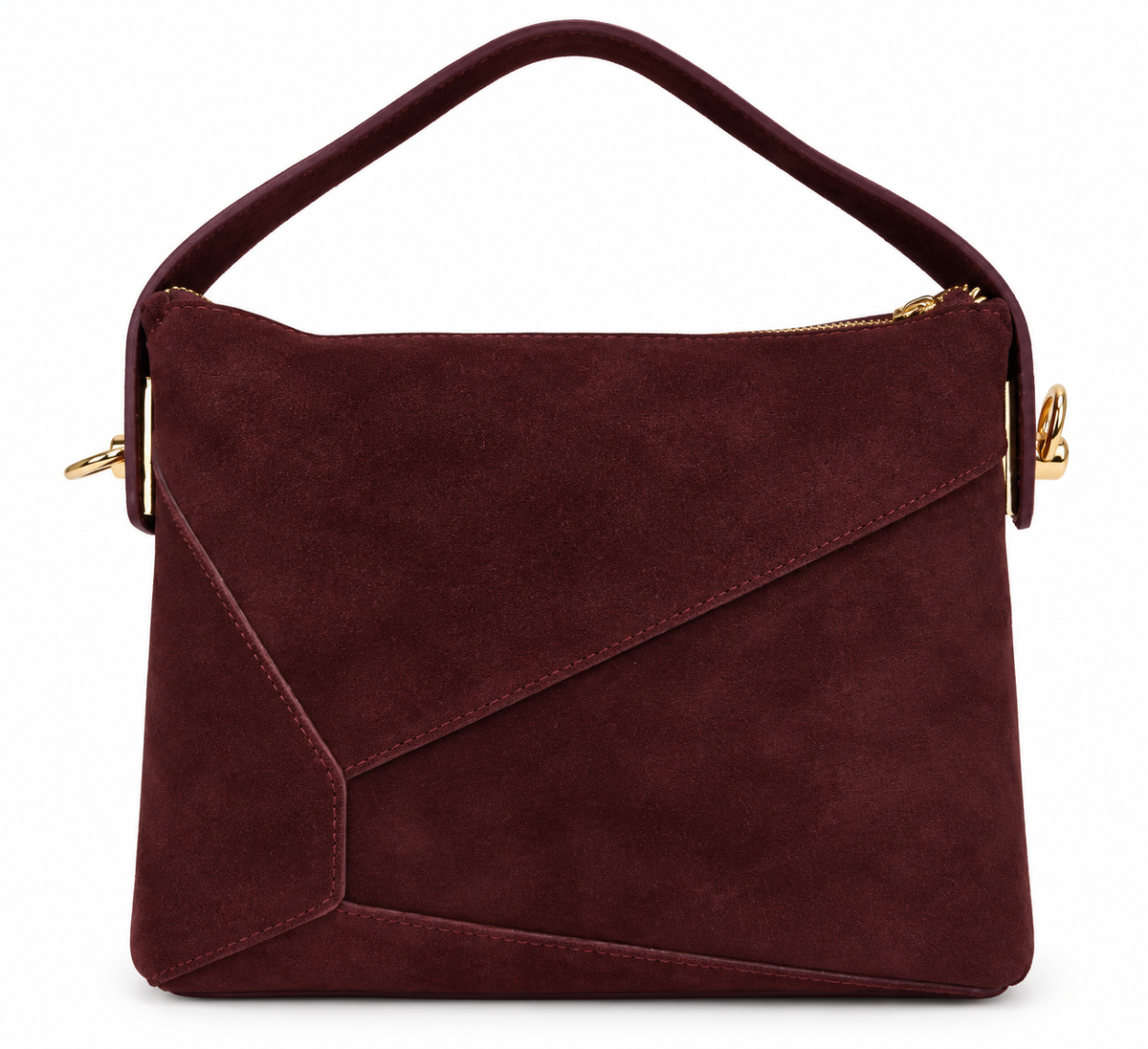 Borsa geometrica bordeaux