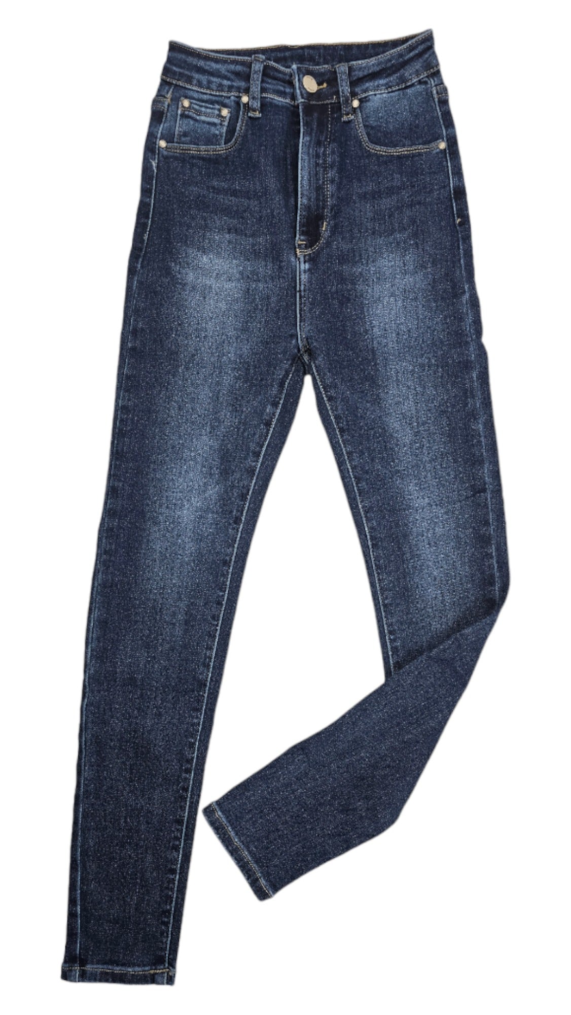 Slim-fit straight leg jeans