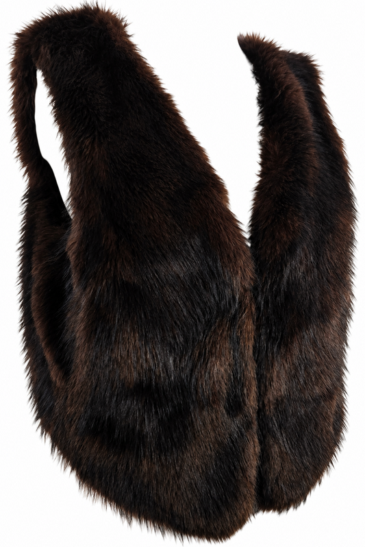 Gilet Elegante in Eco-Pelliccia a Pelo Lungo