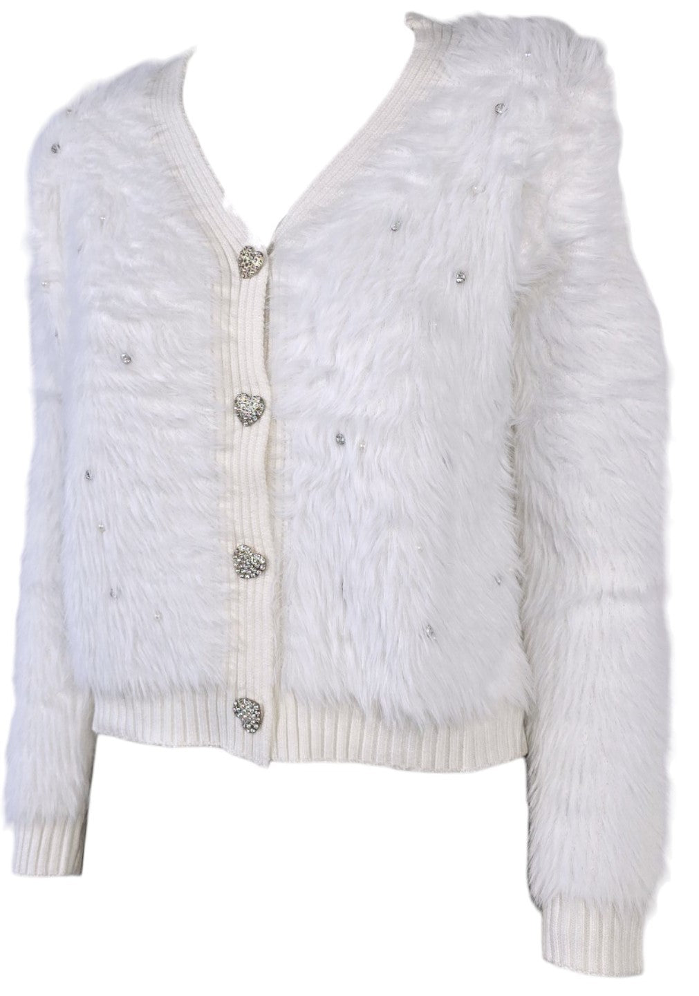 Cardigan con perle