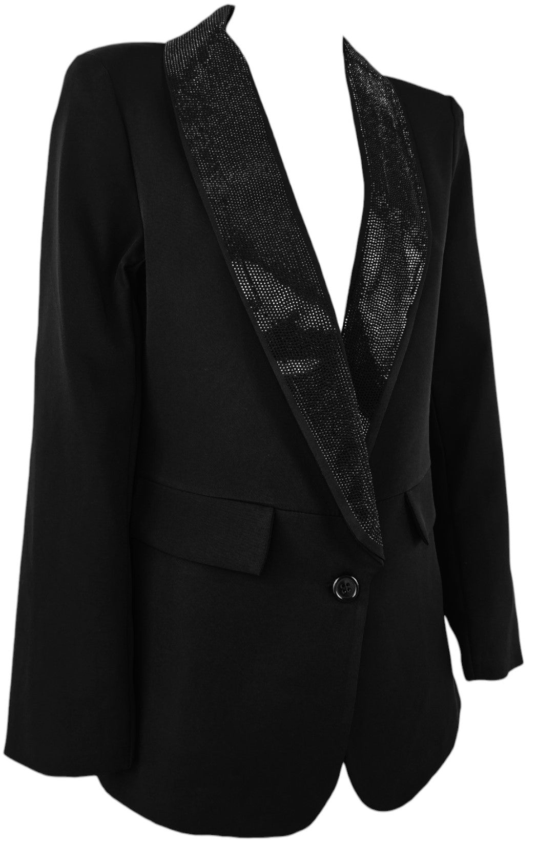 Blazer smoking con strass