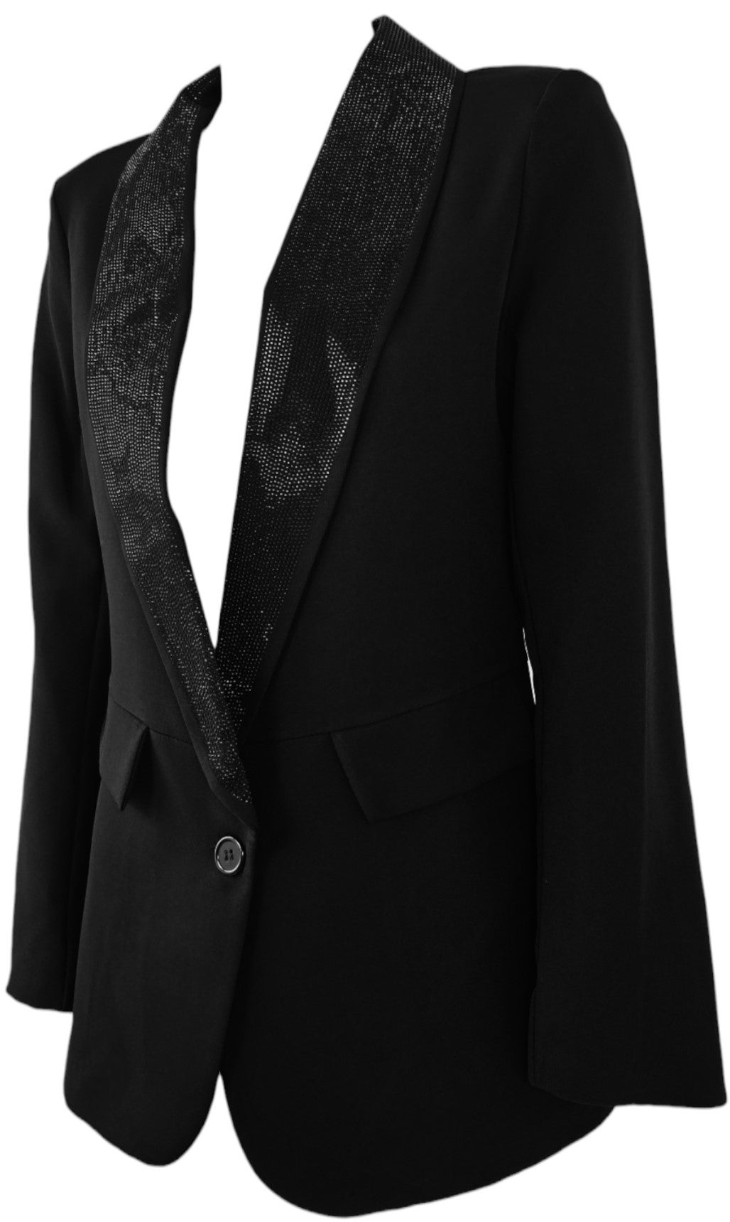 Blazer smoking con strass