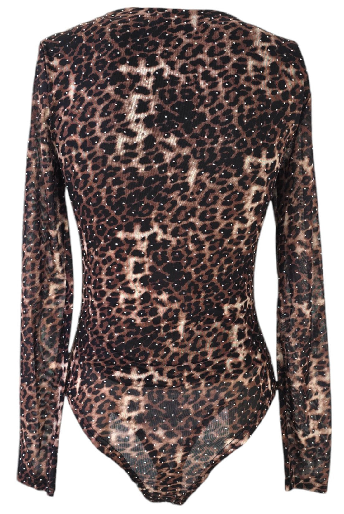 Body animalier manica lunga