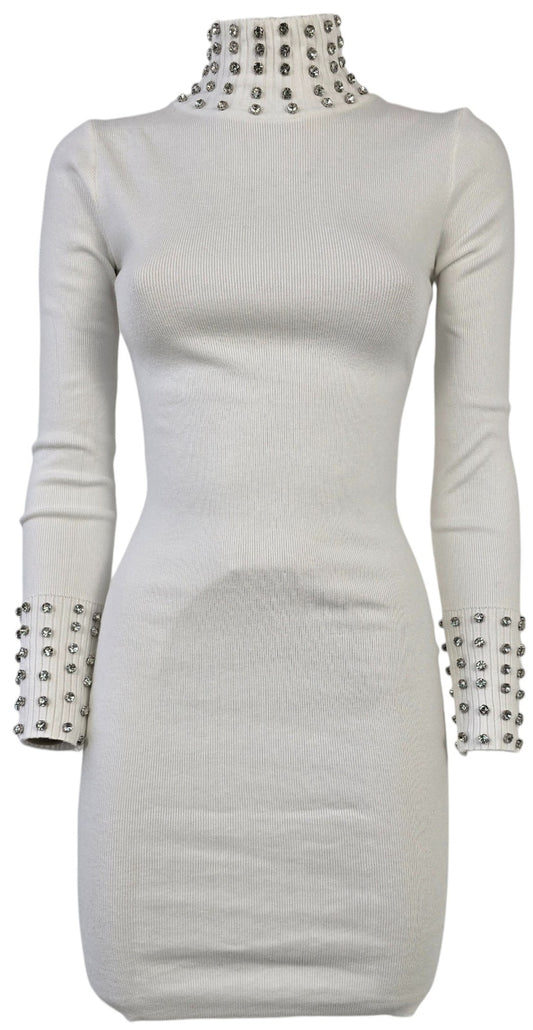 Abito in maglina con strass