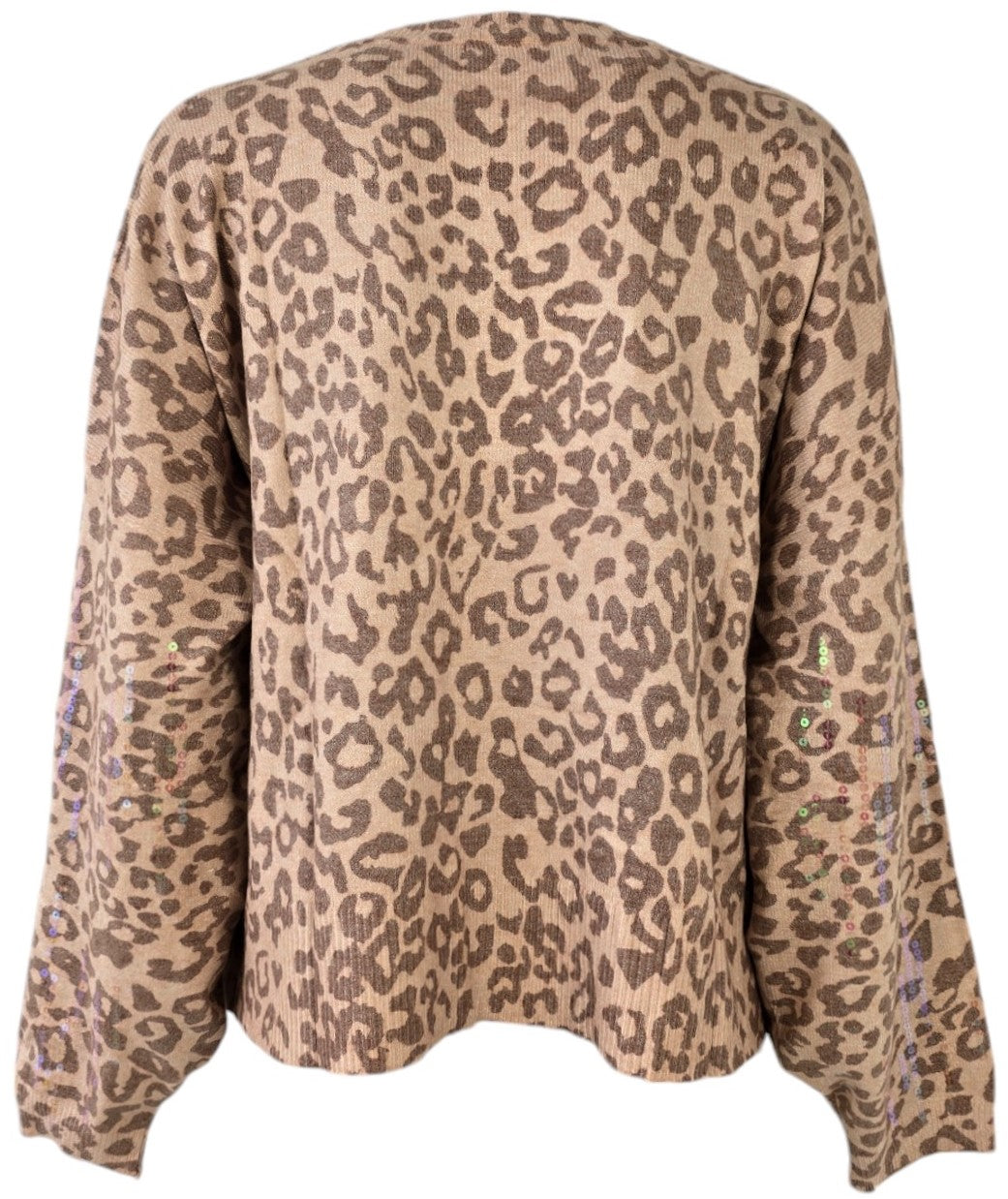 Maglioncino animalier con pailettes