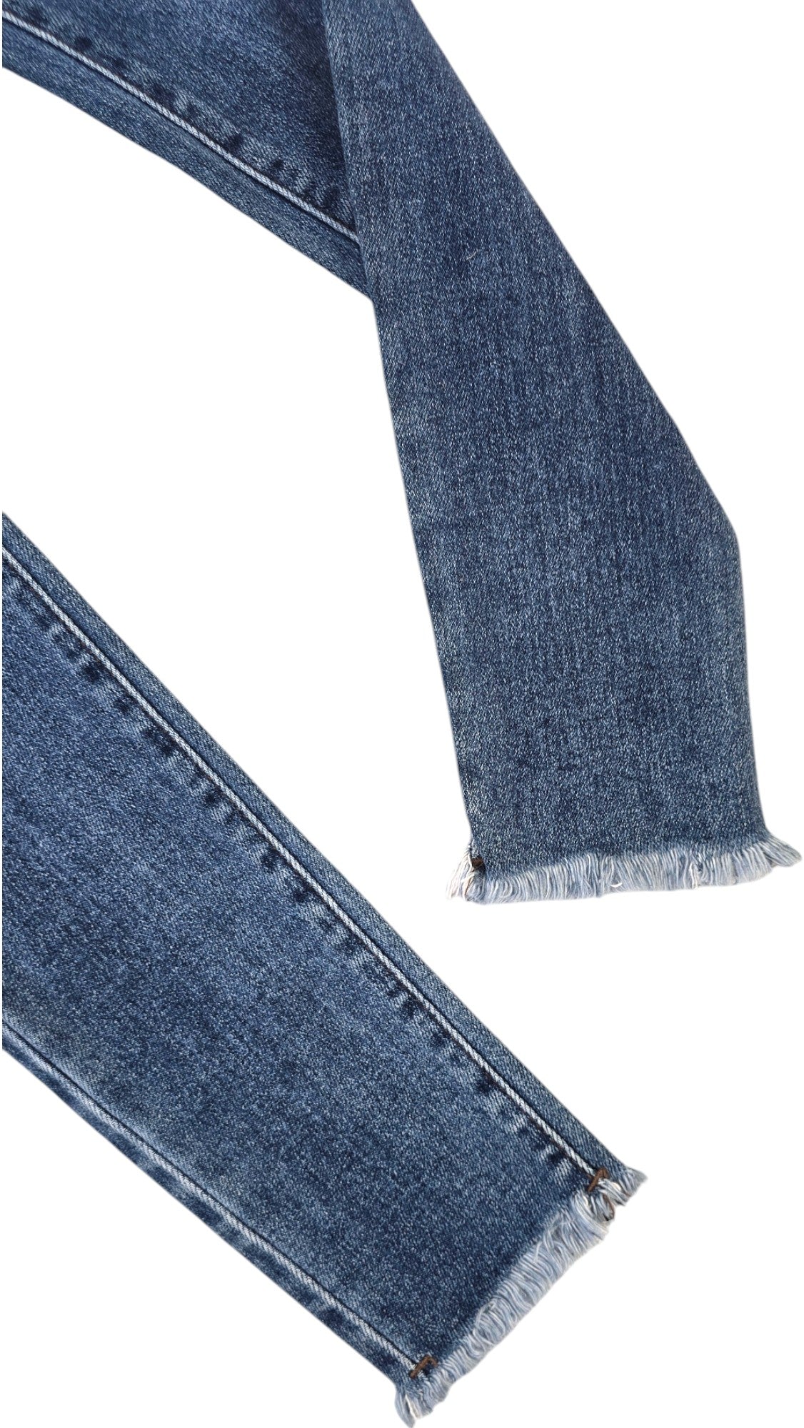 Jeans skinny con frange