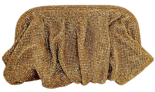 Borsa, pochette a portafoglio oro