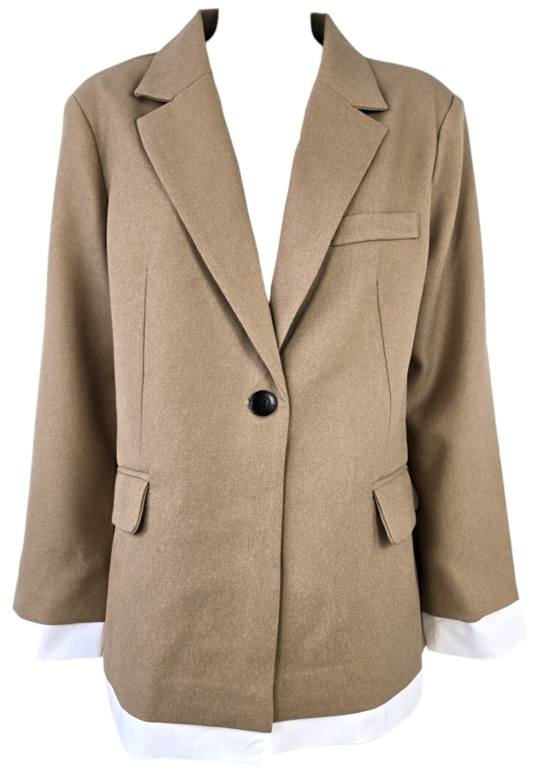 Blazer oversize beige