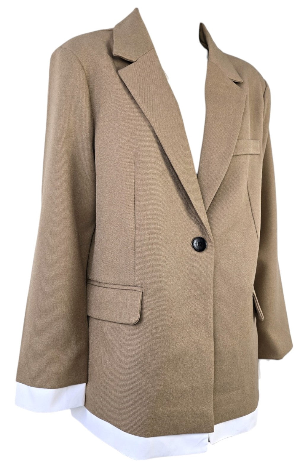 Blazer oversize beige