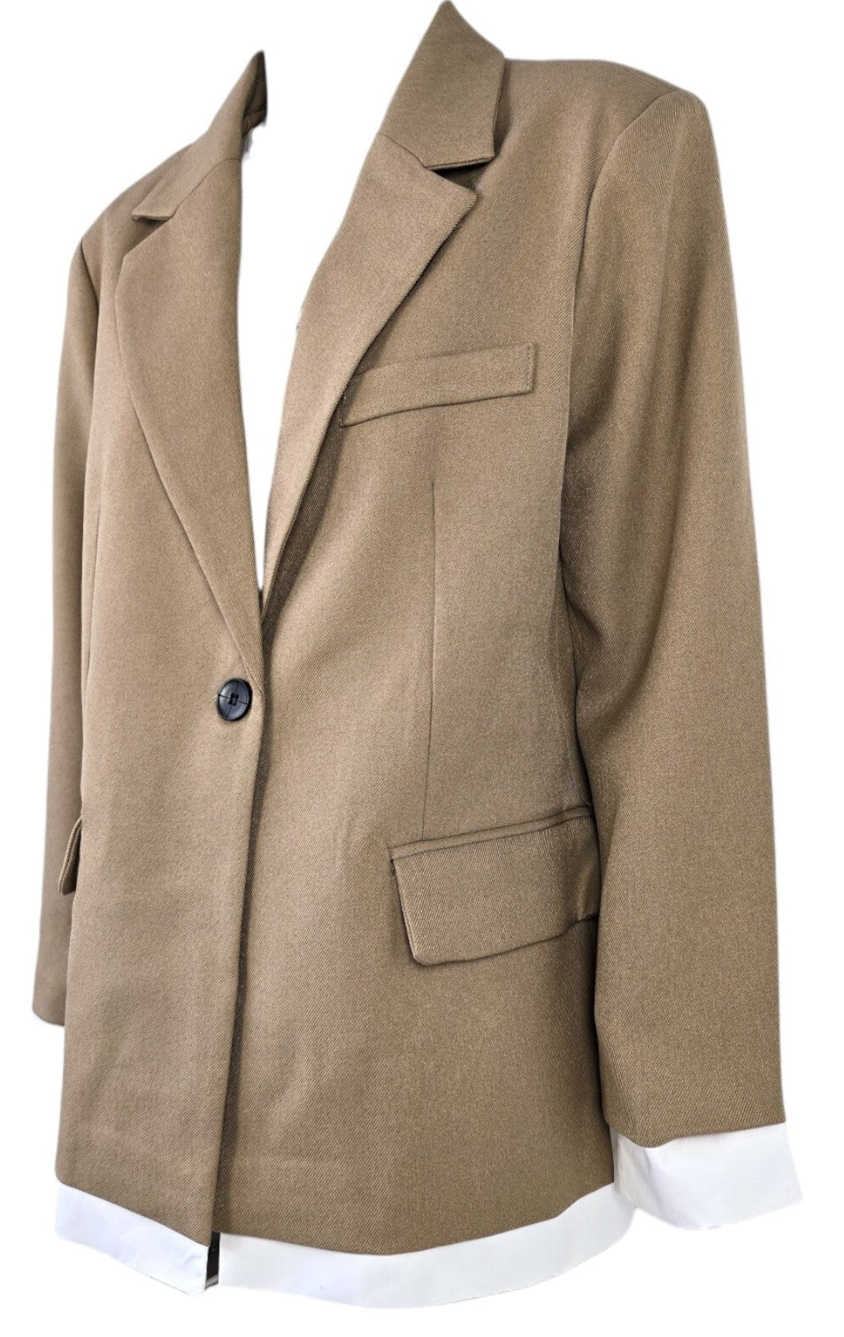 Blazer oversize beige