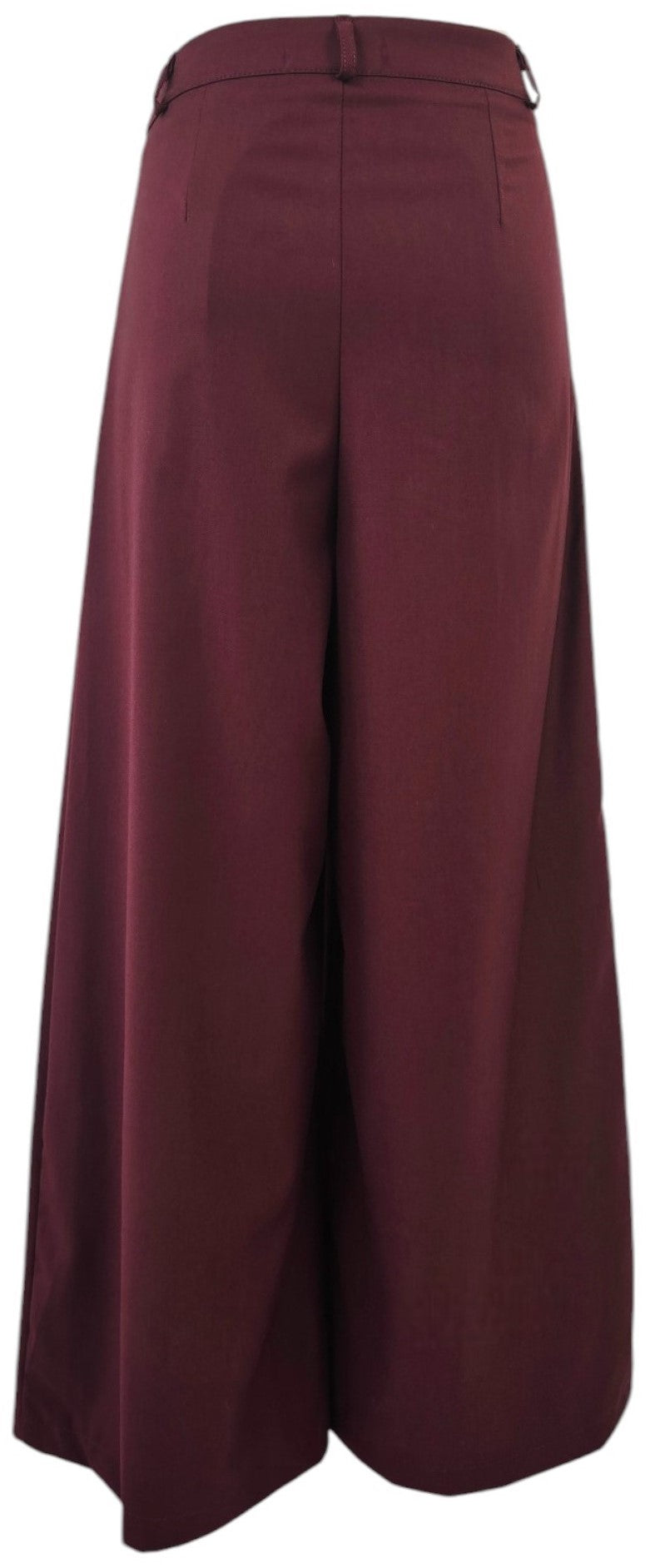 Pantalone a palazzo bordeaux