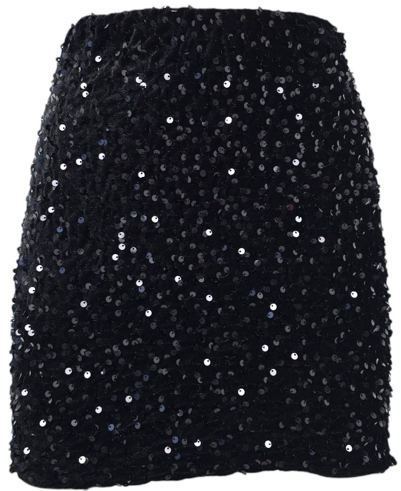 Gonna a tubino in paillettes