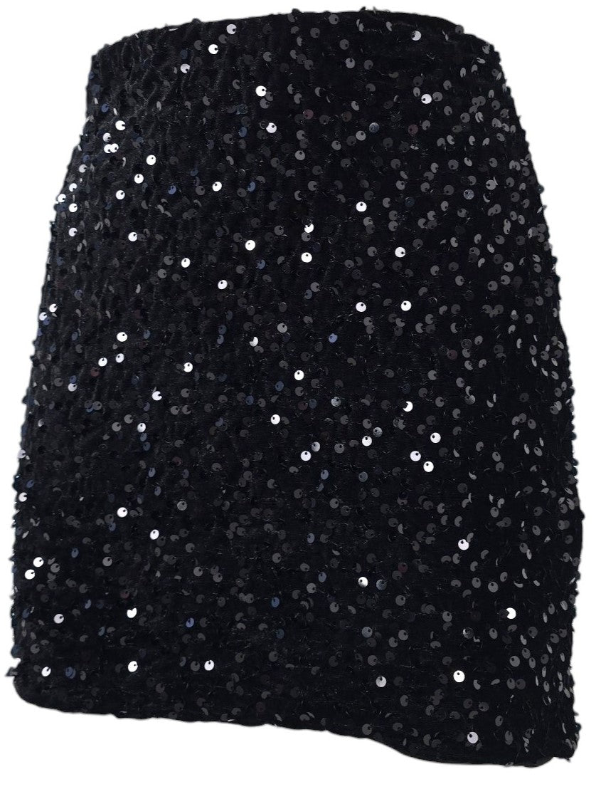 Gonna a tubino in paillettes