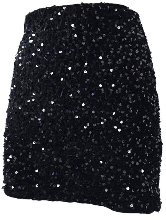 Gonna a tubino in paillettes