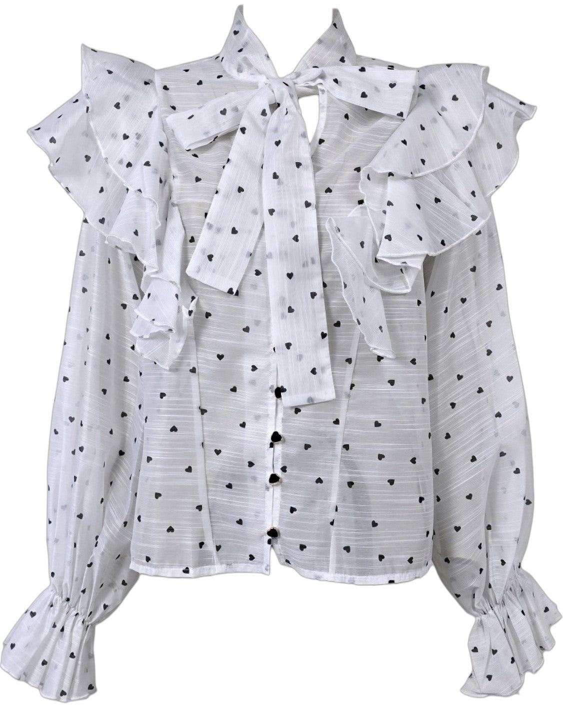 Camicia volant e cuori