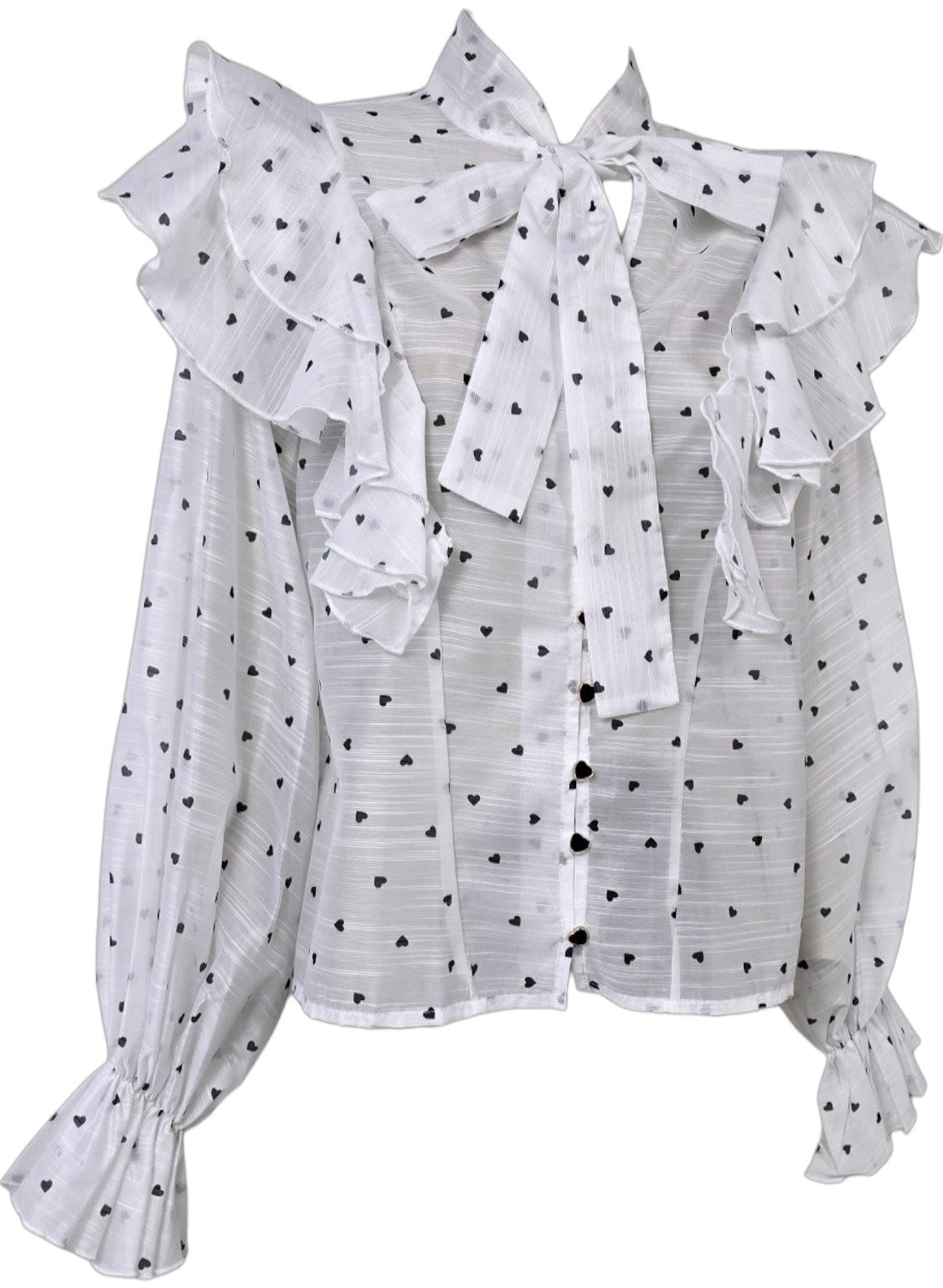 Camicia volant e cuori