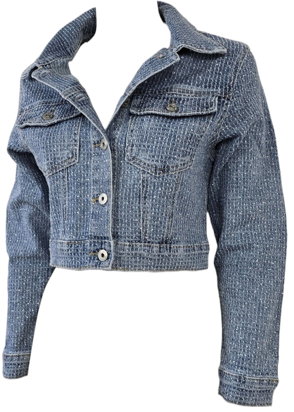 Giacca in jeans con strass
