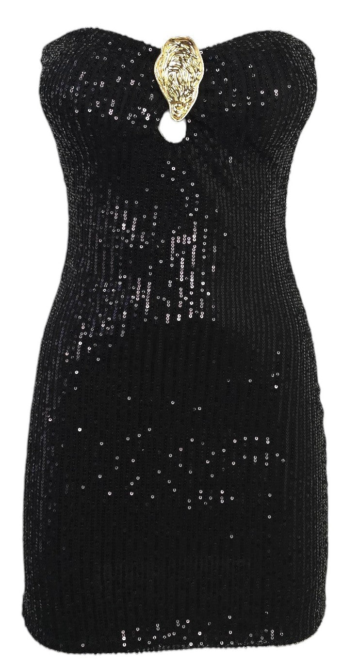 Abito a tubino in paillettes