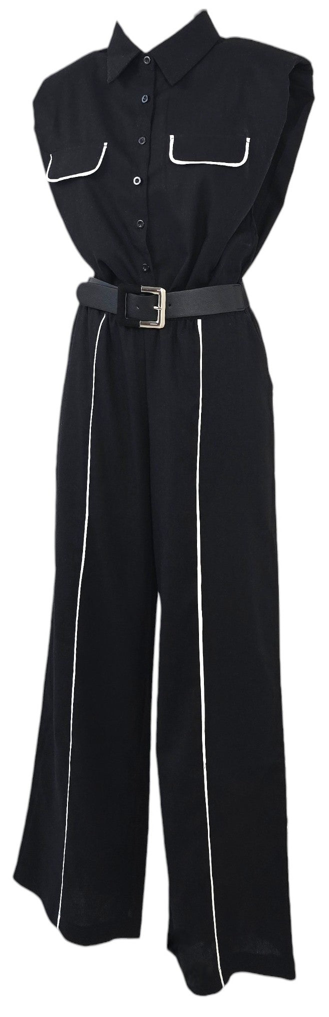 Completo camicia smanicata e pantalone