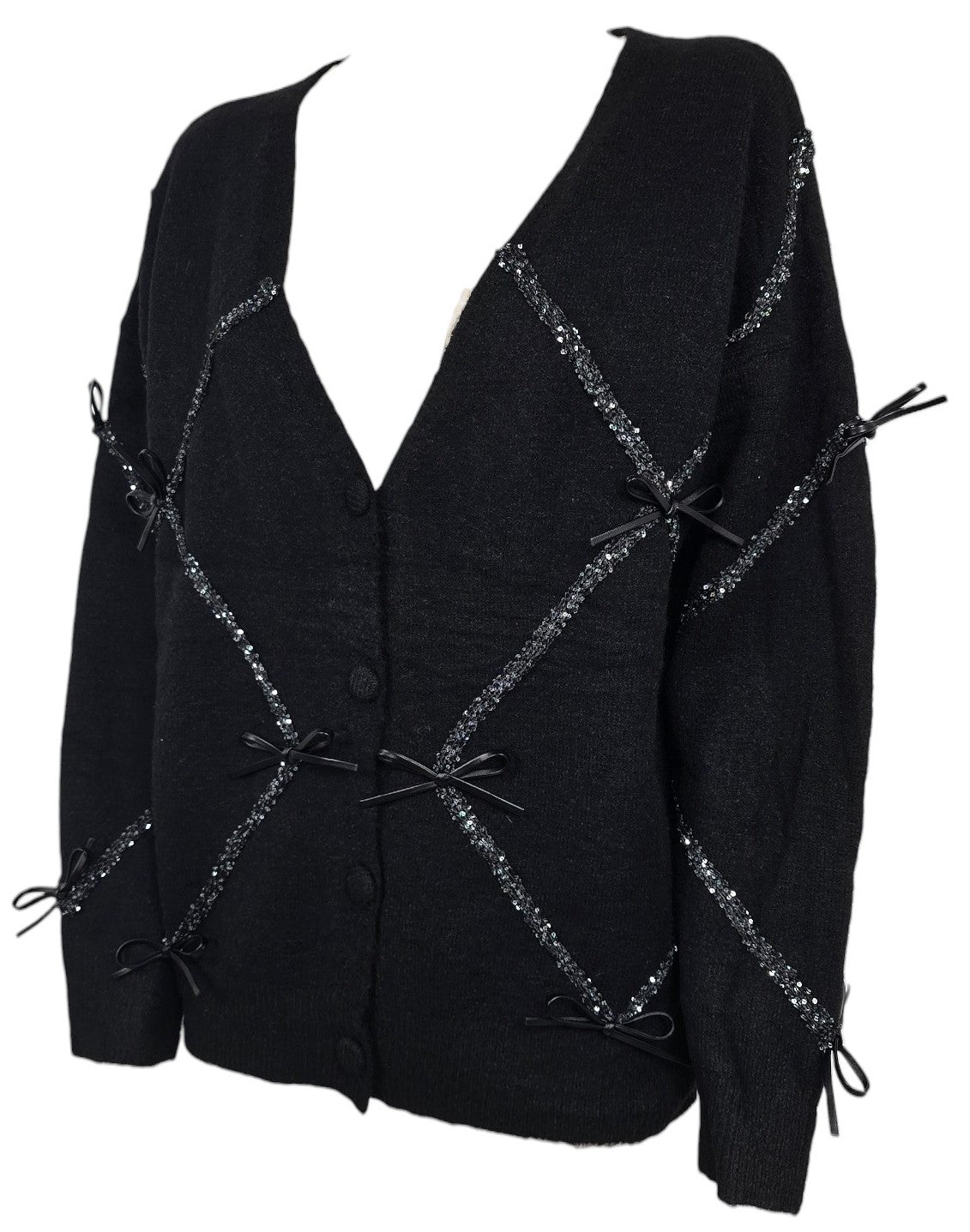 Cardigan con fiocchi