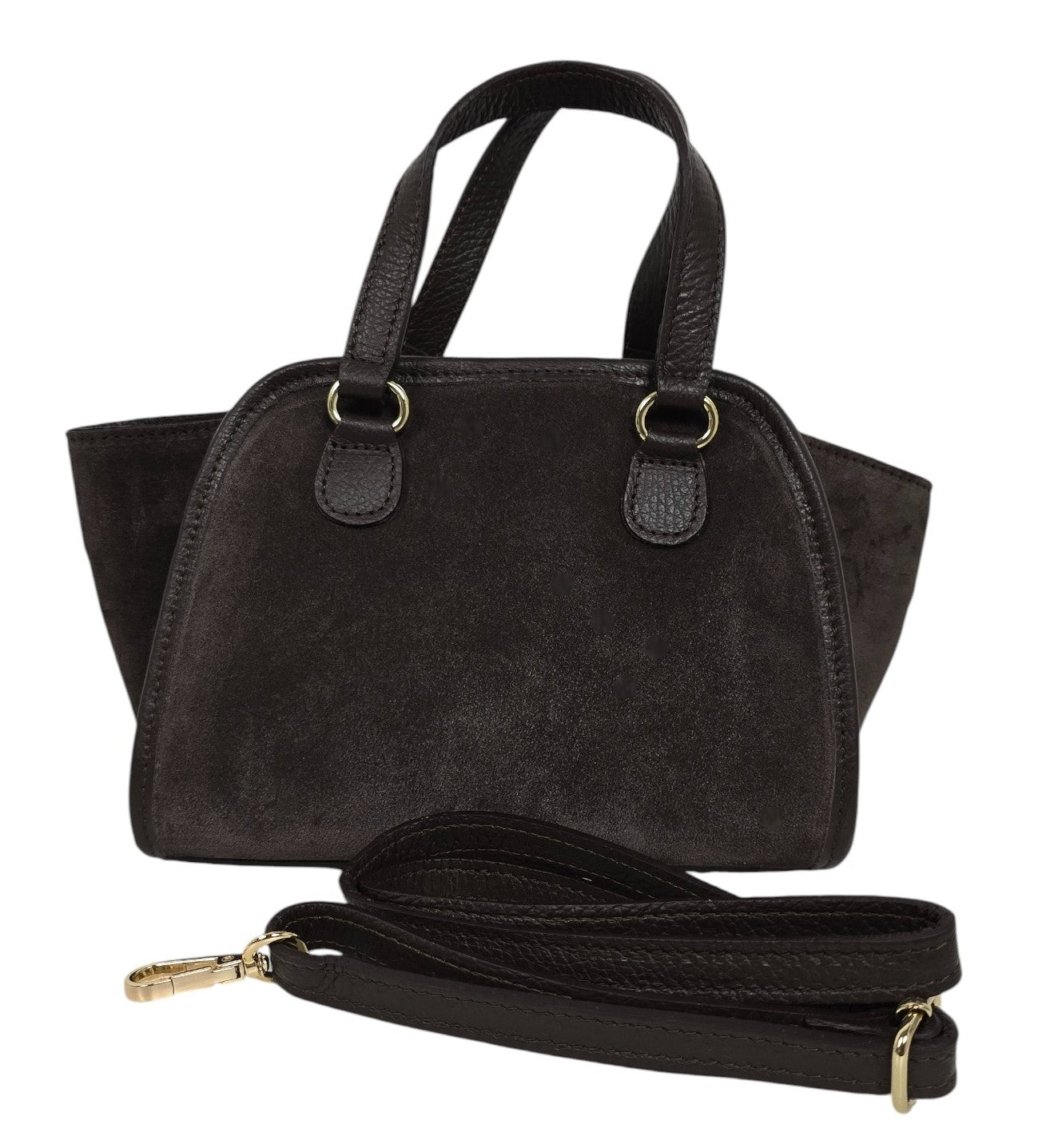 Borsa in camoscio testa di moro