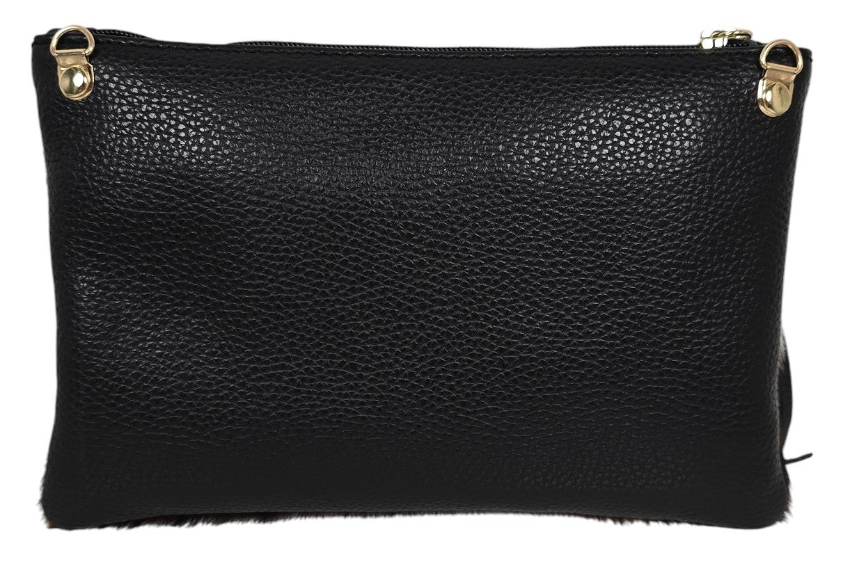 Borsa a pochette in cavallino