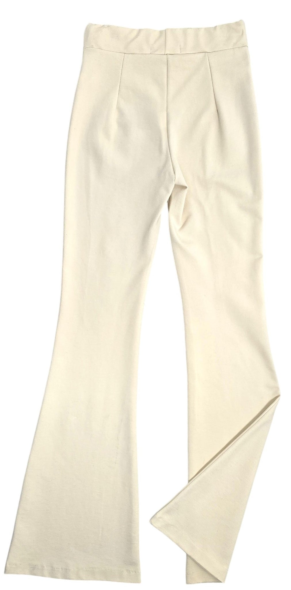Pantalone a zampa panna