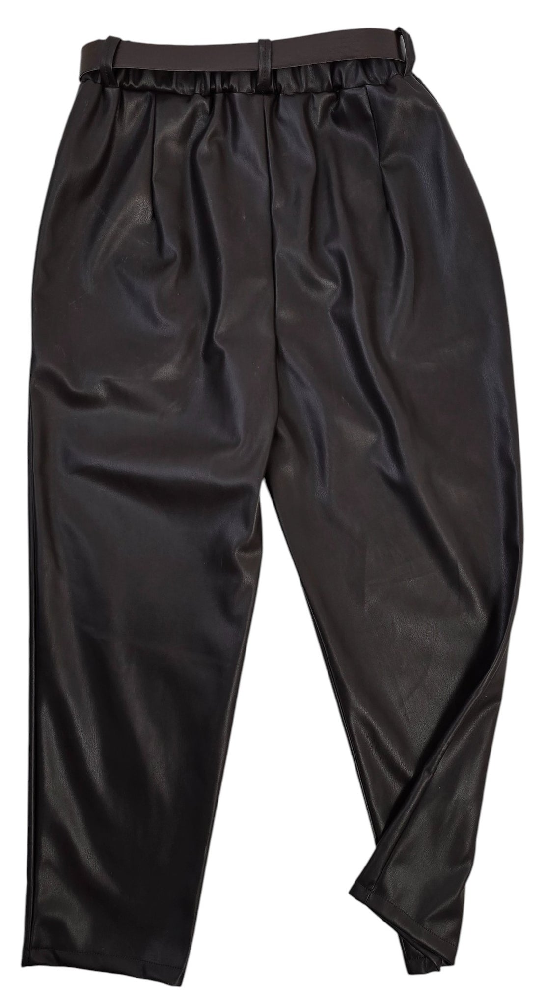 Pantalone mom fit ecopelle