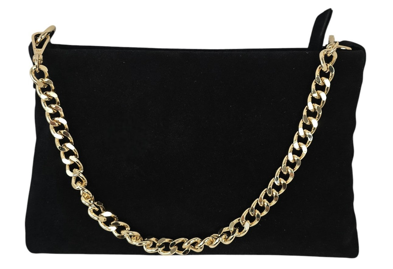 Borsa a mano in camoscio