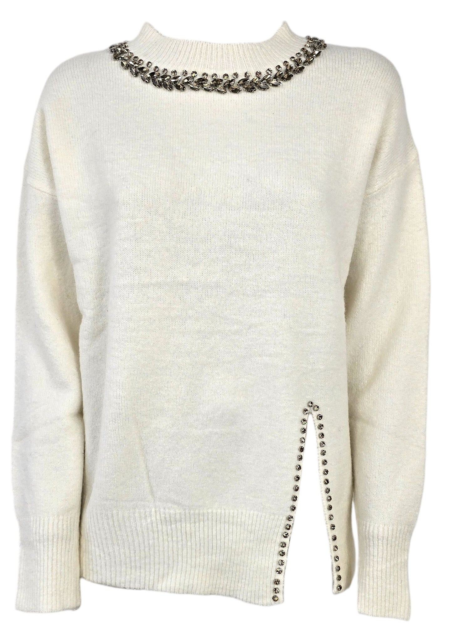 Maglione con strass