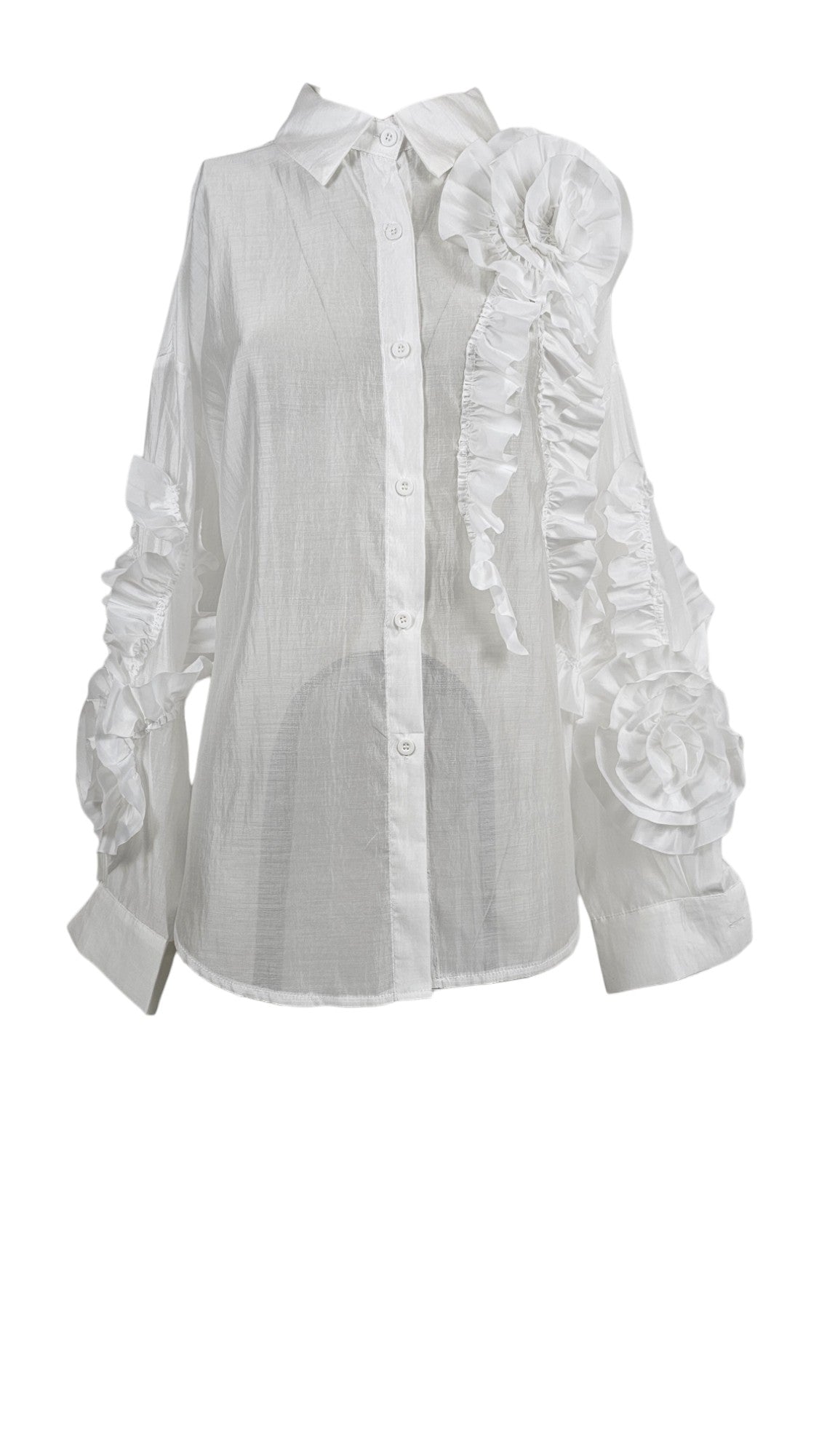 Camicia con volaint sulle maniche