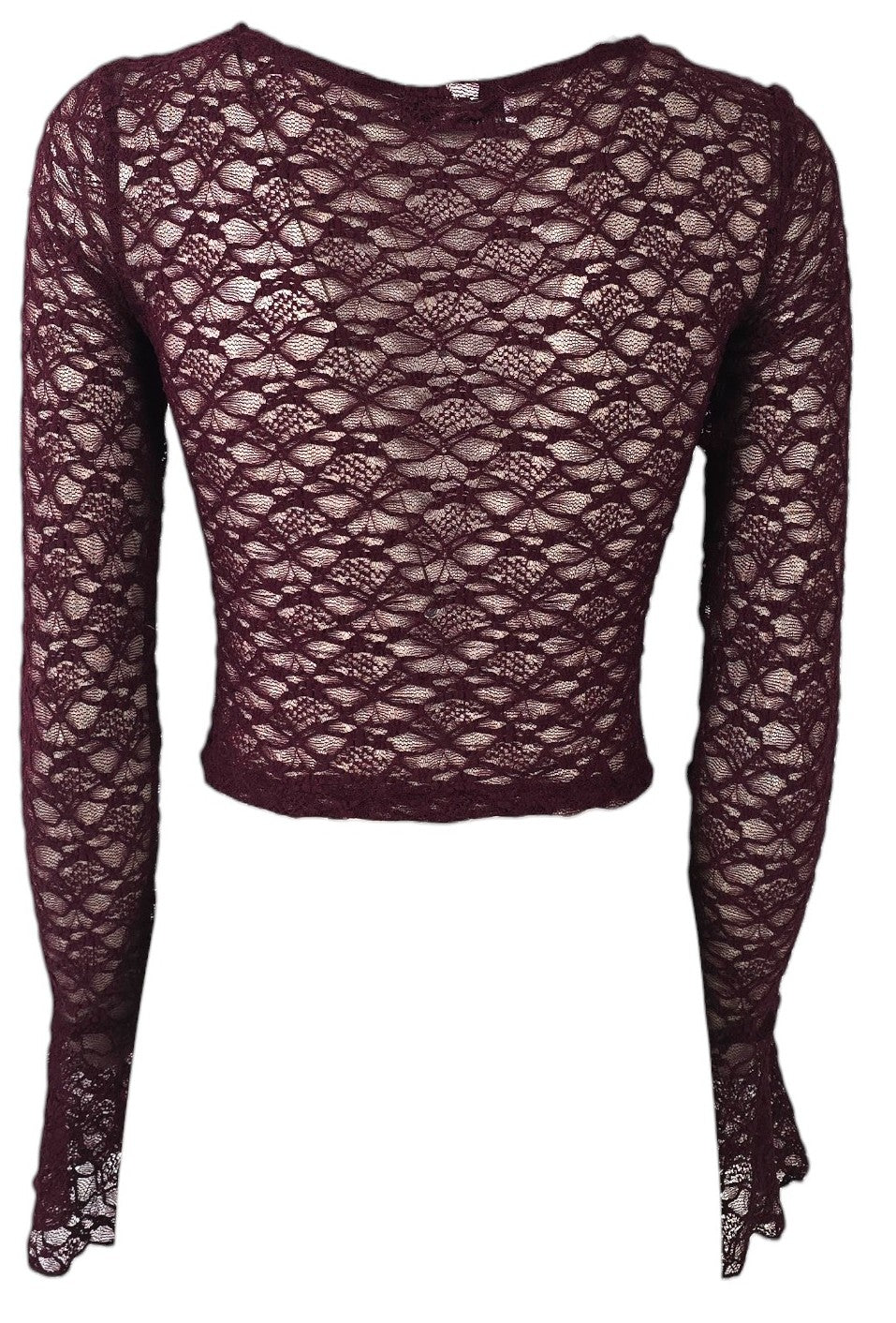 Maglia in pizzo con bustier
